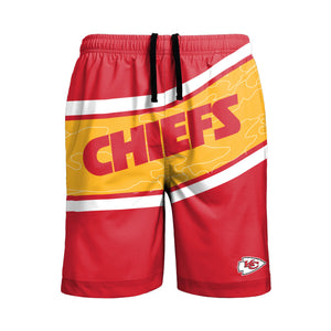Kansas City Chiefs NFL Mens Big Wordmark Swimming Trunks