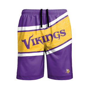 Minnesota Vikings NFL Mens Big Wordmark Swimming Trunks