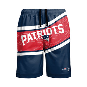 New England Patriots NFL Mens Big Wordmark Swimming Trunks