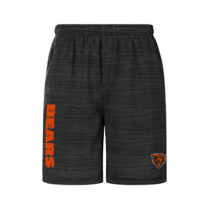 Chicago Bears NFL Mens Heathered Black Woven Liner Shorts