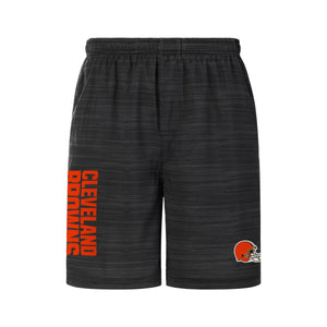 Cleveland Browns NFL Mens Heathered Black Woven Liner Shorts