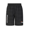 Denver Broncos NFL Mens Heathered Black Woven Liner Shorts