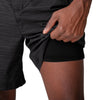 Green Bay Packers NFL Mens Heathered Black Woven Liner Shorts