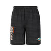 Miami Dolphins NFL Mens Heathered Black Woven Liner Shorts