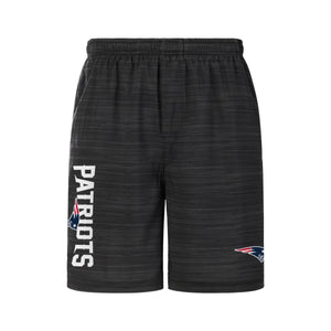New England Patriots NFL Mens Heathered Black Woven Liner Shorts