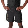 New Orleans Saints NFL Mens Heathered Black Woven Liner Shorts