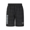 Las Vegas Raiders NFL Mens Heathered Black Woven Liner Shorts