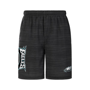 Philadelphia Eagles NFL Mens Heathered Black Woven Liner Shorts