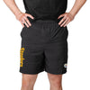 Pittsburgh Steelers NFL Mens Heathered Black Woven Liner Shorts