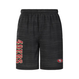 San Francisco 49ers NFL Mens Heathered Black Woven Liner Shorts