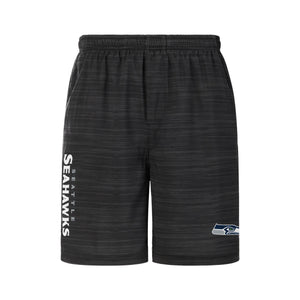 Seattle Seahawks NFL Mens Heathered Black Woven Liner Shorts