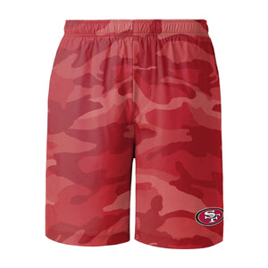 San Francisco 49ers NFL Mens Tonal Camo Woven Shorts
