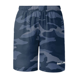 Seattle Seahawks NFL Mens Tonal Camo Woven Shorts