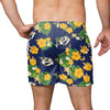 Nashville Predators NHL Mens Floral Slim Fit 5.5" Swimming Suit Trunks