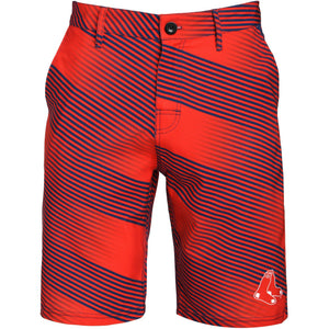 Boston Red Sox MLB Mens Diagonal Stripe Walking Shorts