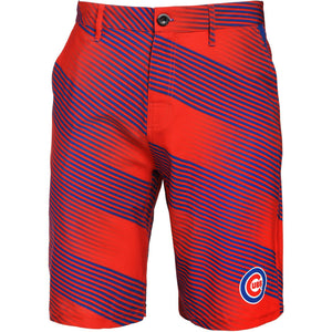Chicago Cubs MLB 2017 Mens Diagonal Stripe Walking Shorts