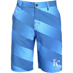 Kansas City Royals MLB 2017 Mens Diagonal Stripe Walking Shorts