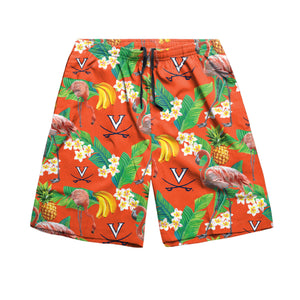 Virginia Cavaliers NCAA Mens Floral Shorts