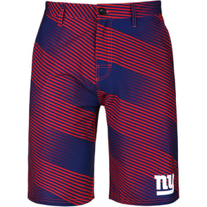 New York Giants NFL 2017 Mens Diagonal Stripe Walking Shorts