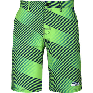 Seattle Seahawks NFL Mens Diagonal Stripe Walking Shorts
