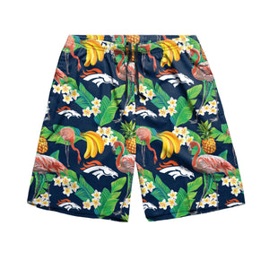 Denver Broncos NFL Mens Floral Shorts
