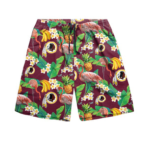 Washington Commanders NFL Mens Floral Shorts