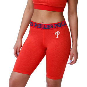 Philadelphia Phillies MLB Womens Team Color Static Bike Shorts