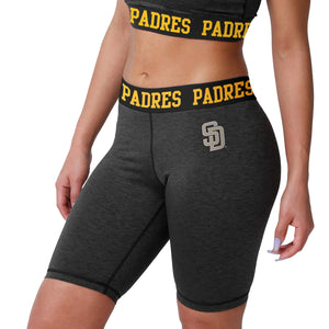 San Diego Padres MLB Womens Team Color Static Bike Shorts