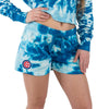 Chicago Cubs MLB Womens Tie-Dye Rush Lounge Shorts