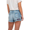 New York Mets MLB Womens Team Logo Denim Shorts