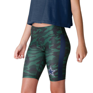 Dallas Cowboys NFL Womens Camo Bike Shorts