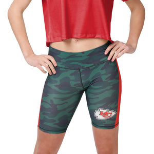 Kansas City Chiefs NFL Womens Camo Bike Shorts
