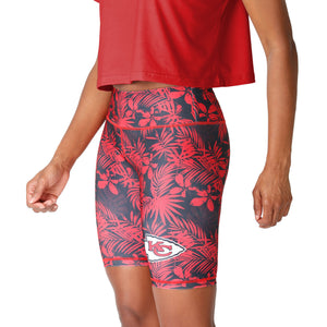 Kansas City Chiefs NFL Womens Floral Bike Shorts