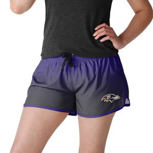 Baltimore Ravens NFL Womens Gradient Running Shorts