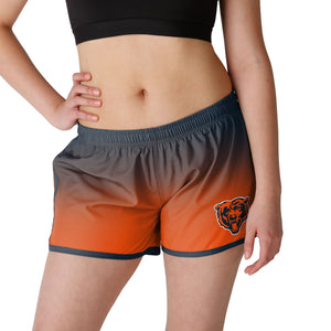 Chicago Bears NFL Womens Gradient Running Shorts