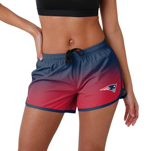 New England Patriots NFL Womens Gradient Running Shorts