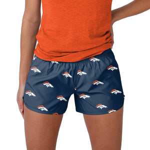 Denver Broncos NFL Womens Mini Print Running Shorts