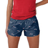 New England Patriots NFL Womens Mini Print Running Shorts