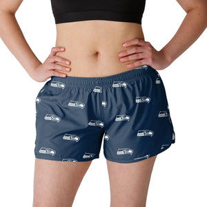 Seattle Seahawks NFL Womens Mini Print Running Shorts