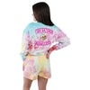 Minnesota Vikings NFL Womens Pastel Tie-Dye Blast Lounge Shorts