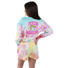 Los Angeles Rams NFL Womens Pastel Tie-Dye Blast Lounge Shorts