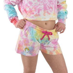 Los Angeles Rams NFL Womens Pastel Tie-Dye Blast Lounge Shorts