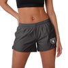 Las Vegas Raiders NFL Womens Solid Running Shorts