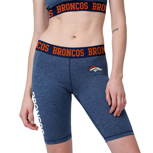 Denver Broncos NFL Womens Team Color Static Bike Shorts