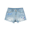 Buffalo Bills NFL Womens Team Logo Denim Shorts