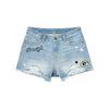 Green Bay Packers NFL Womens Team Logo Denim Shorts