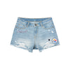 Pittsburgh Steelers NFL Womens Team Logo Denim Shorts