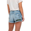 Seattle Seahawks NFL Womens Team Logo Denim Shorts