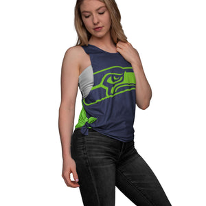 Seattle Seahawks NFL Womens Side-Tie Sleeveless Top