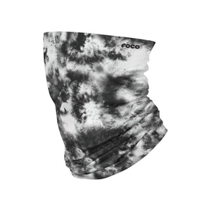 Black & White Tie-Dye Gaiter Scarf